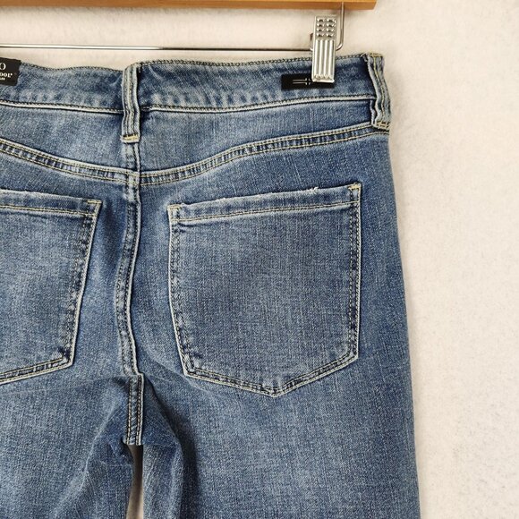 Liverpool Jeans Women 2 26 Blue Mid Rise Charlie Crop Skinny Stretch Cuffed NEW - Picture 9 of 13